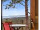 Enjoy picturesque mountain views from the scenic deck, perfect for outdoor relaxation at 13660 Rampart Dr, Conifer, CO 80433