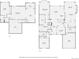 Floor plan of house and basement with measurements at 10050 Eagle Valley Way, Highlands Ranch, CO 80129