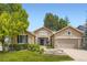 Charming single-Gathering home featuring a well-maintained lawn and inviting front entrance at 10050 Eagle Valley Way, Highlands Ranch, CO 80129