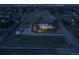 Aerial view of house, expansive lot, and surrounding area at dusk at 12626 N 1St St, Parker, CO 80134