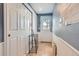 Functional laundry room with built-in storage and exterior access at 12626 N 1St St, Parker, CO 80134