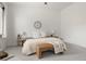 Bedroom with a round mirror over the bed and a gray carpeted floor at 12547 Lake View St, Longmont, CO 80504