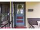 Stylish front door enhanced by a wreath, showcasing the porch and home's facade at 4528 W 34Th Ave, Denver, CO 80212