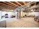 Spacious unfinished basement offering great potential for customization and additional living space at 14850 Oslo Ave, Parker, CO 80134