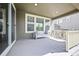 Covered patio offers a cozy seating area with comfortable furniture at 14850 Oslo Ave, Parker, CO 80134