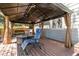 Backyard patio with gazebo and comfortable seating, next to backyard at 1462 Marigold Dr, Lafayette, CO 80026