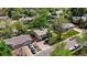An aerial view of a well maintained property with lush green surroundings in a quiet neighborhood at 8022 S Jay Dr, Littleton, CO 80128