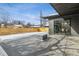 Backyard patio with fire pit and wood fence at 3289 S Eudora St, Denver, CO 80222