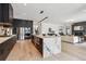 Modern kitchen features stainless steel appliances and marble island at 3289 S Eudora St, Denver, CO 80222