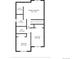 Second-floor floor plan featuring two bathrooms, three bedrooms, walk-in closet, and hall at 11303 Vernon Way, Parker, CO 80134
