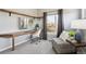 Functional office space with a custom desk, chair, and natural light, perfect for productivity and focus at 2624 N Clay St, Denver, CO 80211