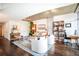 Bright, open living room showcasing hardwood floors, modern decor, and a comfortable layout at 1700 Bassett St # 314, Denver, CO 80202