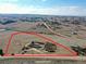 Aerial view of lot shows boundary lines, construction and surrounding neighborhood at 1286 Lisbon Dr, Parker, CO 80138