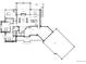 Detailed floor plan showing interior layout: bedrooms, kitchen, dining and a four-car garage at 1286 Lisbon Dr, Parker, CO 80138