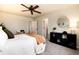 Spacious bedroom with closet, ceiling fan, and neutral color scheme at 18397 E Alabama Pl # D, Aurora, CO 80017