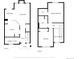 Floor plan of home showcasing layout of rooms on two levels at 18397 E Alabama Pl # D, Aurora, CO 80017