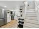 Basement kitchen featuring modern cabinets and stainless appliances at 2441 E 47Th Ave, Denver, CO 80216