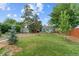 Expansive backyard featuring mature trees and greenery, perfect for relaxation and outdoor recreation at 247 Tipple Pkwy, Frederick, CO 80530