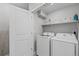 Convenient laundry room with side-by-side washer and dryer at 1415 W 68Th Ave, Denver, CO 80221