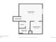 Basement floor plan with Gathering room, bathroom, and laundry room at 11431 W Lake Dr, Littleton, CO 80127