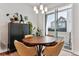 Modern dinning room with access to the balcony at 888 S Valentia St # 14-103, Denver, CO 80247