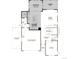 Main level floor plan featuring a gourmet kitchen, great room, study, two car garage and sunroom at 25254 E Warren Pl, Aurora, CO 80018