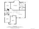 Second floor plan with four bedrooms, two bathrooms, and hall at 5048 Rocky Mountain Dr, Castle Rock, CO 80109
