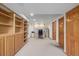 Finished basement office space with built-in cabinets and ample room for work or study at 5048 Rocky Mountain Dr, Castle Rock, CO 80109