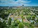 A birds eye view of the neighborhood, showing homes and proximity to city landscape at 8490 E Davies Pl, Centennial, CO 80112