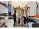 Walk-in closet featuring organized clothing racks and shelving at 1511 S Pennsylvania St, Denver, CO 80210