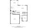 Detailed first floor plan showing layout of kitchen, dining area, living room, office, garage, and foyer at 11741 Magnolia St, Thornton, CO 80233