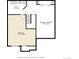 Layout of the basement, including a bedroom, utility room, and rec room with dimensions at 2685 S Dayton Way # 145, Denver, CO 80231