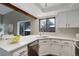 The kitchen features white countertops, stainless steel dishwasher, and plenty of natural light at 2685 S Dayton Way # 145, Denver, CO 80231