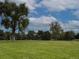 Expansive green space with mature trees beneath a blue sky with scattered clouds in the neighborhood park at 1111 Osage St # 7, Denver, CO 80204