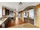 Well-equipped kitchen with stone accents, ample cabinetry, and stainless steel appliances at 11227 Explorers Run, Littleton, CO 80125