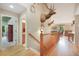 Upstairs hallway with hardwood floors and mounted deer heads at 21863 E Oxford Pl, Aurora, CO 80018