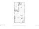 Floor plan showing layout of the first floor with kitchen, living room, office and bathroom at 814 S High St, Denver, CO 80209