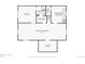 Basement floorplan including bedroom, bathroom, storage, and laundry room at 801 Hanover St, Aurora, CO 80010