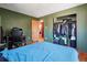 Cozy bedroom features a closet and adjacent bathroom at 801 Hanover St, Aurora, CO 80010