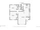 Detailed floor plan showcases the layout of the home, including the bedrooms, living room, kitchen, and bathroom at 801 Hanover St, Aurora, CO 80010