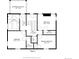 Second floorplan with bedrooms, bathrooms, walk-in closets, and screened balcony at 1521 Pontiac St, Denver, CO 80220