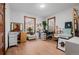 Bright studio space with wood floors and natural lighting from the two large windows at 1521 Pontiac St, Denver, CO 80220