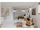 Finished basement with a living area, and an adjacent bathroom at 1312 Sandstone Ct, Boulder, CO 80305