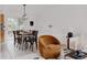 Open floor plan showcasing dining area and living room with stylish decor at 1312 Sandstone Ct, Boulder, CO 80305