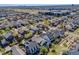 A high angle view showcasing a neighborhood's beautiful homes, landscaping, and architectural diversity at 8156 E 35Th Ave, Denver, CO 80238