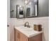 Bathroom with vanity and updated fixtures at 12832 Mayfair Way # F, Englewood, CO 80112