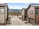 Modern townhomes with a view of mountains in the background at 9756 Mount Kataka Pt, Littleton, CO 80125