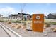 Horseshoe Bend Park sign with community amenities, including picnic areas and walking paths at 9756 Mount Kataka Pt, Littleton, CO 80125