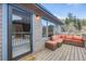 Outdoor deck featuring comfortable seating and scenic views of the surrounding landscape at 11531 S Deer Creek Rd, Littleton, CO 80127