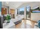 Inviting bedroom featuring large windows with scenic views and contemporary decor at 427 Whispering Pines Cir, Breckenridge, CO 80424